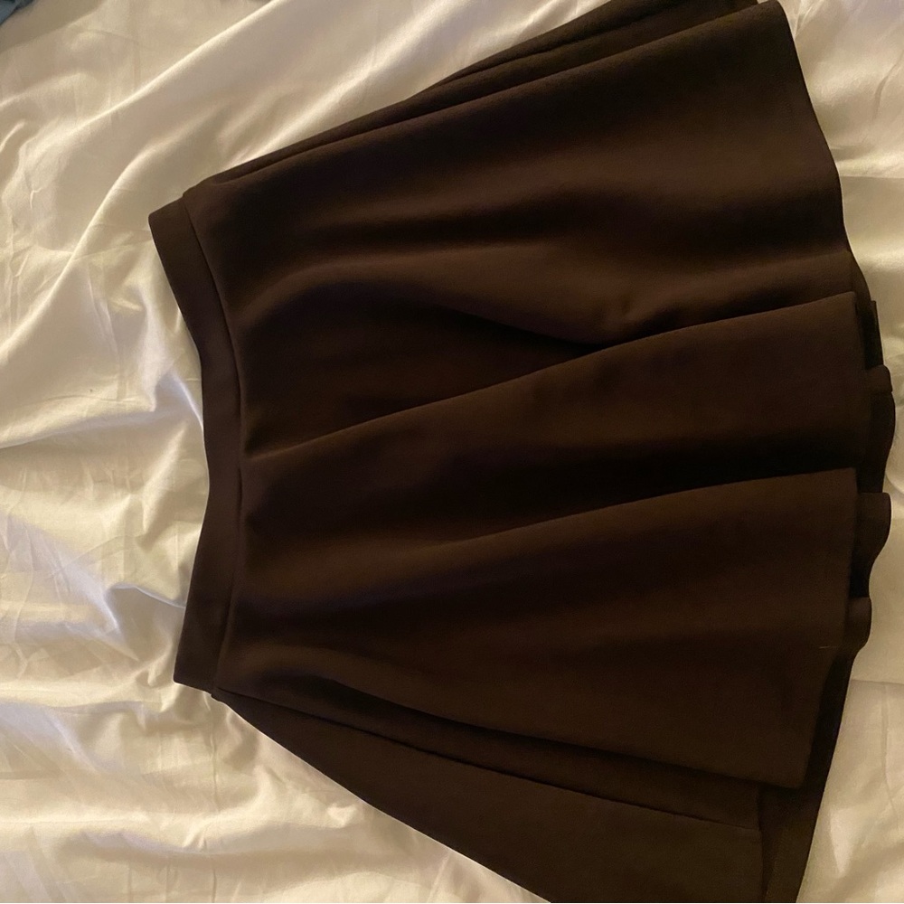 Amazon Women's Circle Skater Skirt - Dark Brown